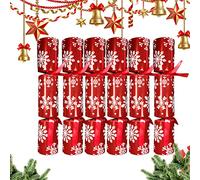 Christmas Crackers*6pcs, XiXiRan Galletas Navideñas de Lujo, Crackers Navideñas, Galletas de Año Nuevo, Party Crackers, Kit Galletas Navideñas, Los Juguetes y Las Bromas No Se Repiten