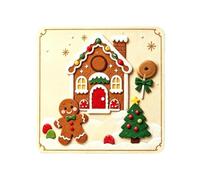 Christmas Crafts - Gingerbread House Felt Stickers | DIY Holiday Craft