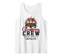 Christmas Crew Making Memories Together Cute Festive Gnomos Camiseta sin Mangas