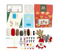 Christmas Crochet Kit - Handmade Doll Set, 3PCS Crochet Doll Knitting Kit with Video Tutorial | DIY Craft Set for Adults, Teens, and Beginners | Gift Idea for Holiday, Home, School, Family, Party