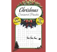 Christmas Crossword Puzzle 50+ Puzzles Easy to Read: Crossword Puzzles Easy to Read print about Christmas, Winter, Santa and more | 6x9 120 pages | ... Gift for Holidays, Road Trips and Relaxation