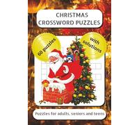 Christmas Crossword Puzzles Book: Crosswords with Easy-to-Read Print about Christmas, holidays, presents and more | 6x9 inches, 120 pages | for get together, giving, travel, leisure time, vacation