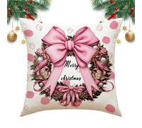 Christmas Cushion Cover - Decoración de Navidad Moderna, Ambiente Festivo | CREA una atmósfera Elegante, agrega un Toque de Color sofá, la Sala de Estar y la Cama y el Desayuno