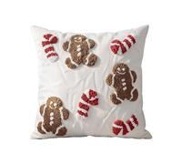 Christmas Cushion Covers, Gingerbread Man Pillow Covers, Sofa Decoration | Christmas Pillow Cases Cushion Covers 45x45cm, For Home Bedroom Bed Couch Sofa Office Farmhouse Winter Party Holiday