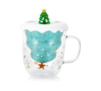 Christmas Cute Mugs 250ml with Lid for Women Wife Mum Her Grandma Girl Teacher Friend Birthday Gift Christmas Decor