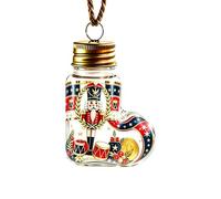 Christmas Cute Nutcracker Festive Bottle | Tree Ornaments Small Funny | Christmas Tree Decor Wishing Bottle For Living Room Bedroom Wall Shelf Office Party Holiday Outdoor Home