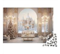 Christmas Day 1000 Piece Christmas Theme Puzzles para Adultos Divertido Juego Intelectual, Alivio del Estrés, Juego EduGatoivo, Decoración, Reto EduGatoivo (1000pcs (75x50cm))