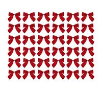 Christmas Decor - 36 Pieces Ornaments for Festive Crafts | Cloth with Small Decorative Bows, Christmas Tree Decorations for Wrapping Gift, Wall, Window, Door, Wedding, Birthday