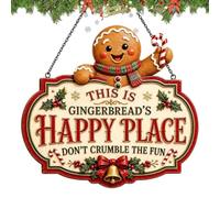 Christmas Decorations - 2D Acrylic Winter Holiday Hangable Sign For Porch | Christmas Decorations - Lightweight Hangable Sign Displays Easily In Apartments, Living Rooms, Kitchens