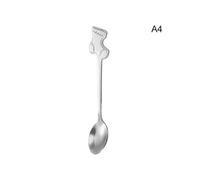 Christmas Decorations for Home Christmas Table Decor Stainless Coffee Spoons Xmas Tree New Year 2023-A4-Silver