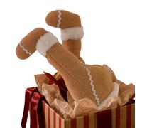 Christmas Decorations for Tree - Gingerbread Man Funny Legs Plush Stuffed | Patas de peluche de hombre de jengibre para chimenea, regalos de fiesta, manta, familia, amigos