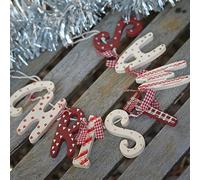 Christmas Decorations - Guirnalda navideña con texto en inglés "Christmas", de madera