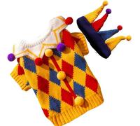 Christmas Dog Sweater, Small Dog Sweater and Hat Set, Christmas Cat Costumes, Holiday Dog Clothing, Pet Hat Sweater Costume for Christmas, Puppy Christmas Outfits for Cats and Dogs