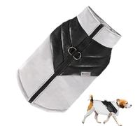 Christmas Dog Vest, Small Dog Puffer Jacket, 2 D Ring Dogs Coat, Warm Dog Jacket, Christmas Pet Sweater, Dogs Coat with D Rings for Christmas and Outdoor Adventures Puffer Jacket