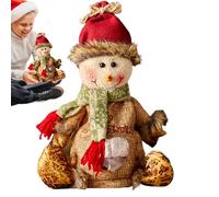 Christmas Doll Bags - Fabric Goody Bags | Knitted Doll Sack Bag | Decorative Christmas Tree Sack For Table, Desktop Party Treats Candy And Seasonal Home Decorations