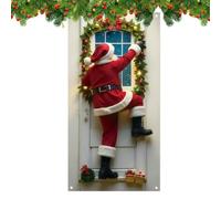 Christmas Door Banners | 2D Santa Claus Polyester Christmas Background