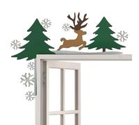 Christmas Door Frame Decor - Decoración divertida para puertas retro