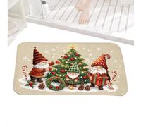 Christmas Door Mat 40x60cm Funny Anti-Slip Washable Gnome Room Decor | 40x60cm Winter Door Mats Christmas Decorations for Indoor Porch Patio Home Kitchen Bedroom Bathroom Living Room Holiday Party