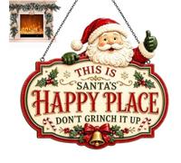 Christmas Door Sign - 2D Acrylic Winter Holiday Hangable Decor