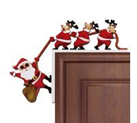 Christmas Door Topper Decoration - Christmas Door Topper | Wooden Festive Party Ornament Props For Bedroom Living Room Mantel Window Home Wall Gabinet