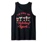 Christmas Drinking Party Divertido Lleno de Espíritu Camiseta sin Mangas