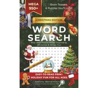 Christmas Edition Word Search Puzzle Book: Over 950+ Festive & Christmas-Themed Words | Clear Print Holiday Puzzle Book for Adults, Seniors & Kids | ... Gift, Stocking Stuffers & Family Games