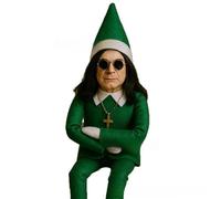 Christmas Elf Doll Ornaments, Christmas Tree Decoration, Fun Gag Gift, Holiday Home Decoration(Green)