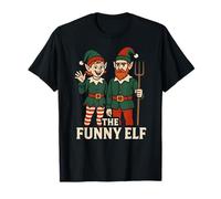 Christmas Elf Group The Funny Elf Fun Kids Family Matching Camiseta