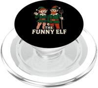 Christmas Elf Group The Funny Elf Fun Kids Family Matching PopSockets PopGrip para MagSafe