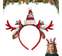 Christmas Elk Antlers Headband, Makeup Headband for Women, Cute Christmas Hairband, Holiday Hair Accessory, Face Washing Hairband, Christmas Headband for Women, Reindeer Antlers Headband, Christma