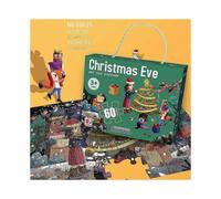 Christmas eve 60 Piece Jigsaw Puzzle for Kids C Every Piece is Unique, Pieces Fit Together Perfectly
