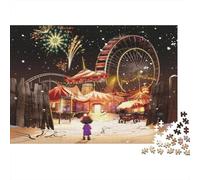 Christmas Fair Reciclado Material Puzzle Christmas Fair Divertido Activity Gift Divertido