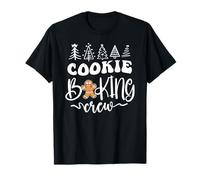 Christmas Family Gingerbread Cookie Baking Crew Red Camiseta
