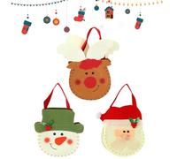 Christmas Felt Candy Bags, Candy Pouch, Santa Treat Bag, Holiday Goodie Bags, Festive Candy Containers, Christmas Favor Bags, Seasonal Decor Pouches,