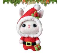 Christmas Felt Ornaments Kit - Elk Decorative Crafts, Fun Handmade Animal, Easy Crafting for Kids, Reusable Felt Decorations, Holiday Party Supplies, Christmas Ornament Set for Tree, Wall, Room