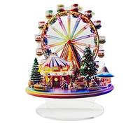 Christmas Ferris Wheel Ornament, acrílico Ferris Wheel Decor, Desktop Ferris Wheel Ornament, Christmas Tree Ferris Wheel, Table Christmas Ornament, Holiday Shelf Decorations for Home or Offices