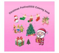 Christmas Festival888 coloring book: Ready to be colored for fun