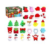Christmas Fidget Toys Sensory Stress Balls | Small Holiday-Themed Play Figure Set for Stress Relief | Perfect Soft Sensory Toys for Kids and Adults | Great for Holiday Birthdays and Festive Fun