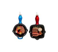 Christmas Food Ornaments, Glass Blown Decorations with Noble Gems Collection Quality for Party Theme Ornaments, Enhancing Your Christmas Atmosphere