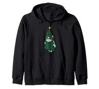 Christmas Frenchie Tree Sudadera con Capucha