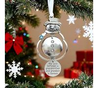 Christmas Friendship Charm Gift, Good Neighbors Are Like Stars,Christmas Lettering Pendant Gifts Friendship Alloy Pendant, Neighbors Gift Decoration,Metal Xmas Star Hanging Tags (Snowman, 2pcs)