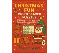 Christmas Fun Word Search Puzzles: 50 Holiday Puzzles with Santa, Reindeer, Snow, and Gifts For kids