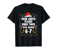 Christmas Funnny Six Seven Meme Teachers Men Women Camiseta