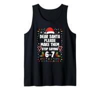 Christmas Funnny Six Seven Meme Teachers Men Women Camiseta sin Mangas