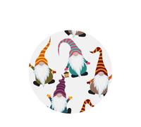 Christmas Funny Gnomes - Juego de tarjetas de ambientador para coche, diseño de gnomos redondos, aroma a lavanda, 10/24 piezas