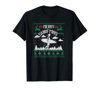 Christmas Funny Merry Surfer Office Holiday Party Camiseta