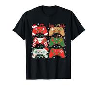 Christmas Game Controller Funny Gamer Family Pajama tee Camiseta