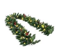 Christmas Garland - 200cm Battery Operated Realistic with String Lights