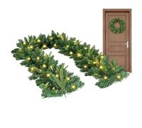 Christmas Garland | 200cm Battery Operated Realistic with String Lights