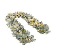 Christmas Garland - 200cm Pine Garland with String Lights